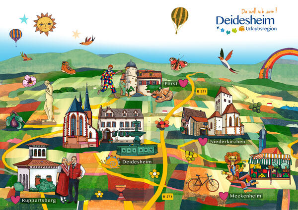 'da will ich hin'  Deidesheim Urlaubsregion
Verbandsgemeinde Deidesheim mit Ortsgemeinden