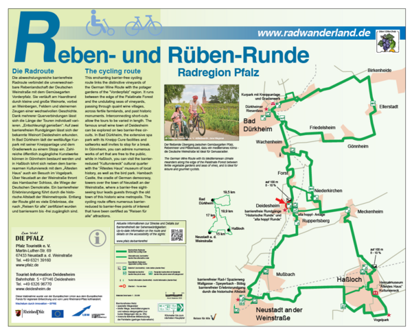 Barrierefreier Radweg - Reben und Rüben-Runde