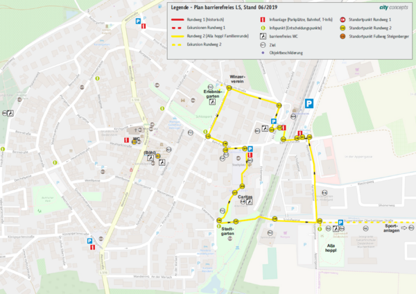 Barrierefreie Fusswege Rundweg Karte 2