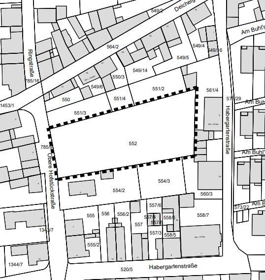 Bekanntmachung Aufstellungsbeschluss Obere Hofst&uuml;ckstra&szlig;e 3