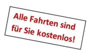 Alle Fahrten sind f&uuml;r Sie kostenlos