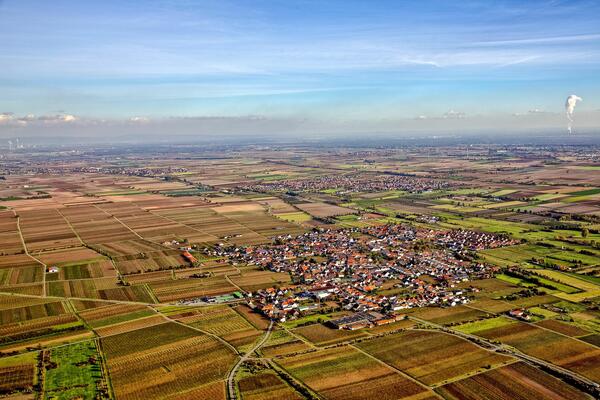 Luftbild der Ortsgemeinde Niederkirchen